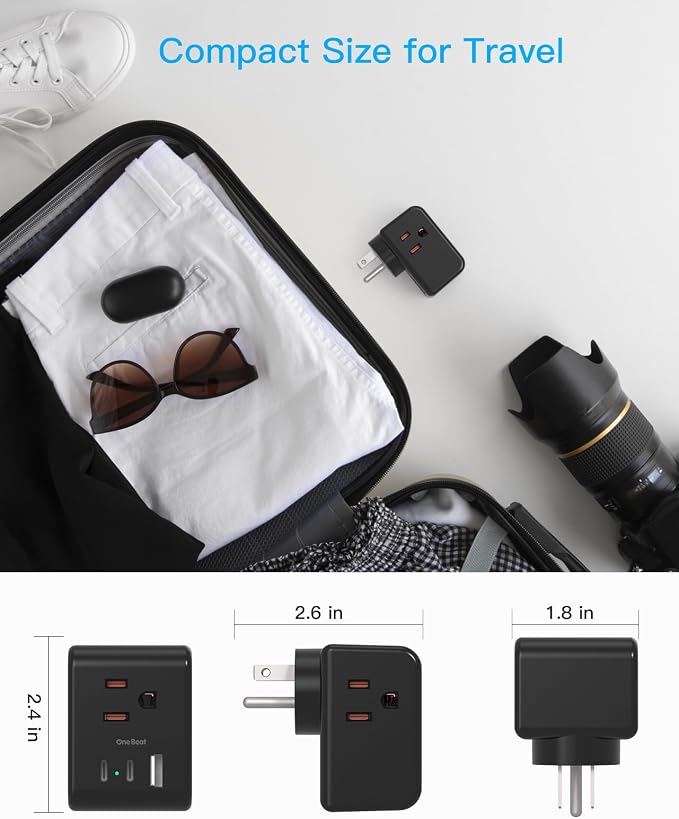 Multi Plug Outlet Extender, Power Strip Non Surge Protector Electric Outlet - Image 5