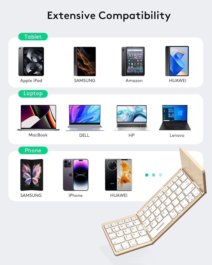 Samsers Foldable Bluetooth Keyboard - Image 4