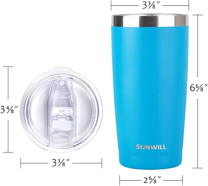 SUNWILL Travel Coffee Tumbler 20 oz, Insulated Mug - Image 3
