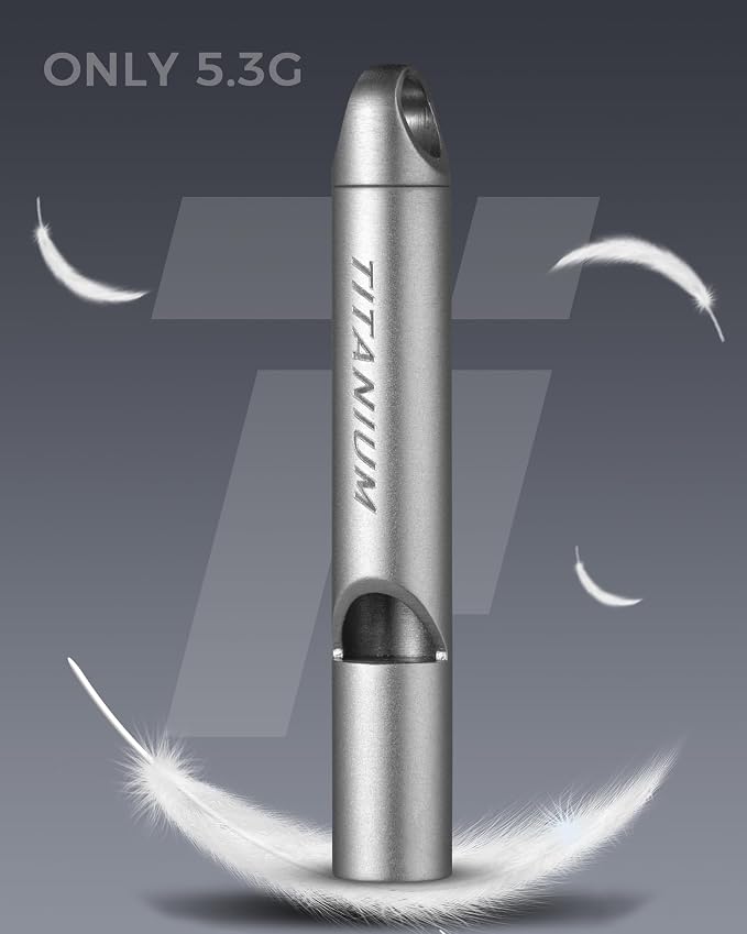 Titanium Emergency Whistle, Survival Safety Whistles - Image 3