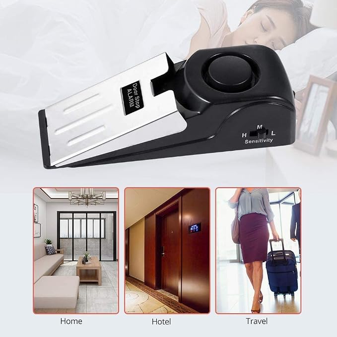 TOWODE Door Stop Alarm with 120DB Siren Door Stop - Image 4