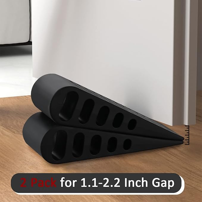 JQK Rubber Door Stopper Wedge, Wooden Floor, DSB61-BK-P4 - Image 7