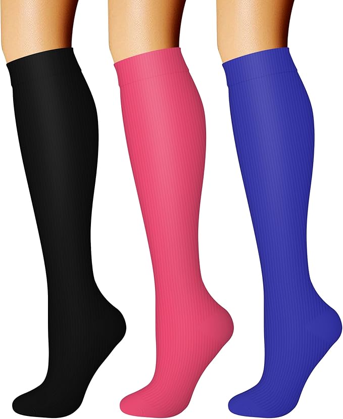 CHARMKING Compression Socks for Women & Men Circulation 15-20 mmHg is Best by CHARMKING