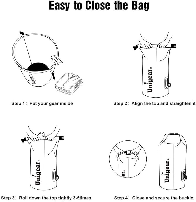Unigear Dry Bag Waterproof, 2L/5L/10L/20L/30L/40L Floating and Lightweight Bags - Image 6