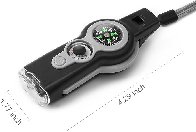 Emergency Survival Function Whistle, Outdoor Multifunctional Tool Safety Whistle - Image 5