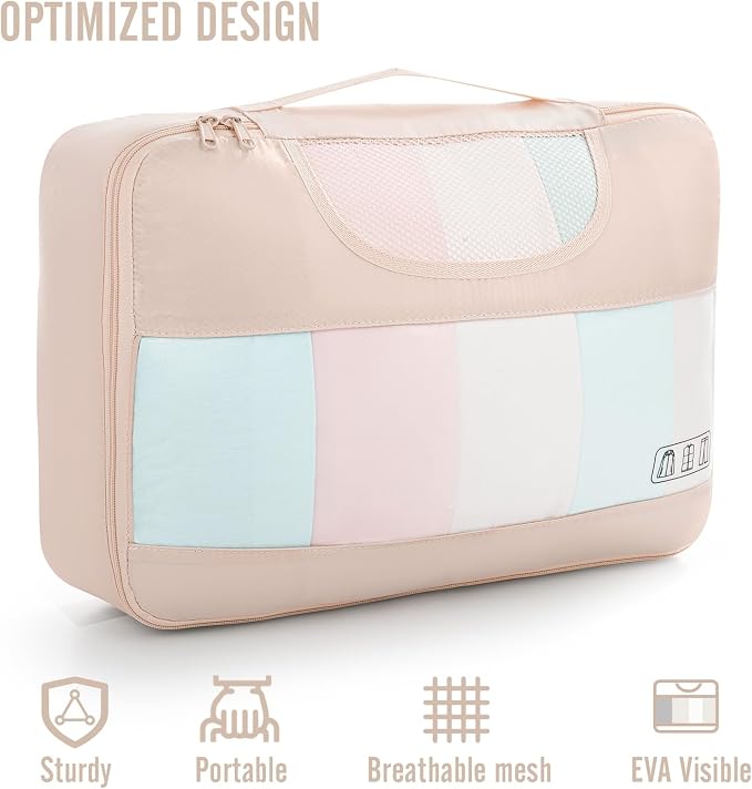 Veken 8 Set Packing Cubes for Travel, Beach Vacation Essentials Accessories for - Image 4