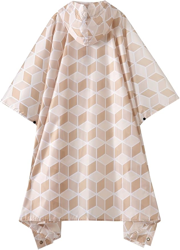 PTEROMY Hooded Rain Poncho for Adult - Image 2