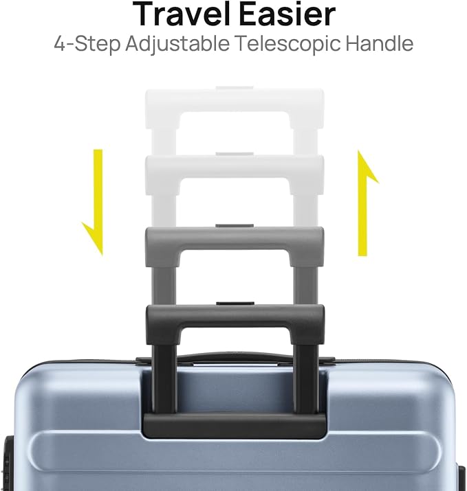 Carry on Luggage 22 X 14 X 9 Airline Approved, 20 Inch Luggage - Image 7