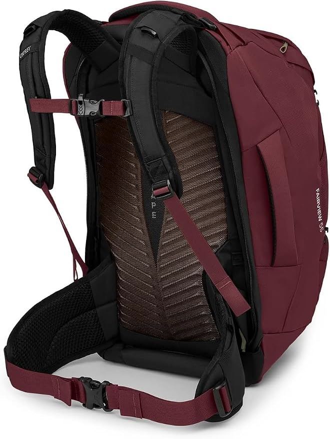 Osprey Fairview 55L Women's Travel Backpack, Zircon Red - Image 8