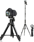 Camera Tripod 66.7 Inch, Patented 3-Way Rotating Portable Cameras Stand by NIANYISO-Themosttrustworthyoutdooractivitypartner