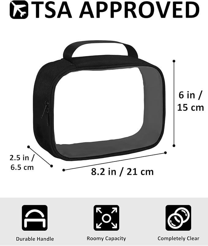 Moyad TSA Approved Clear Toiletry Bag - Image 2