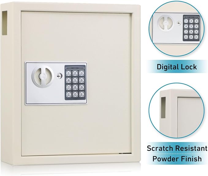 KYODOLED Electronic 40 Key Cabinet Wall Mount, Digital Key Safe Lock Box - Image 5