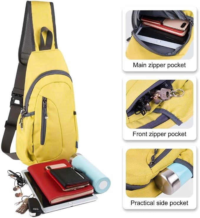 TITECOUGO Small Sling Bag, Lightweight Crossbody Backpack - Image 2