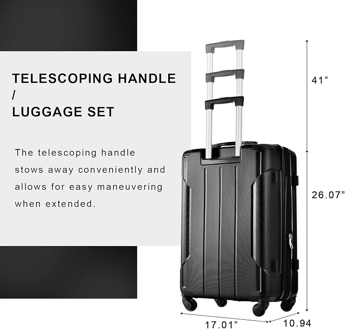 Merax Luggage Sets of 2 Suitcases - Image 6