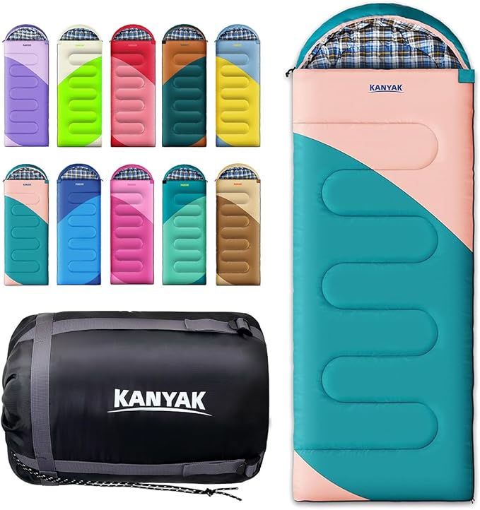 Camping Sleeping Bag, 32℉ Sleeping Bags by Kanyak-Exploreendlessnights