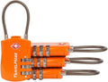 4 Pack TSA Approved Travel Combination Cable Luggage Locks by TravelMore