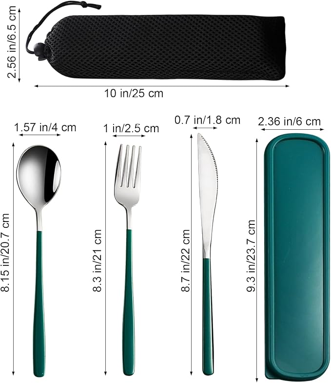 VANRA 3-Piece Portable Travel Utensils Set - Image 2