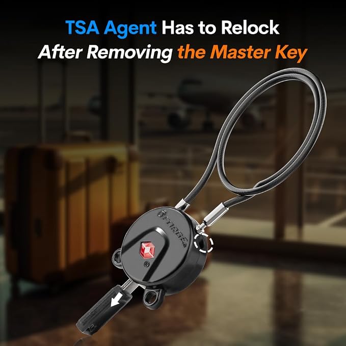 Forge TSA Approved Luggage Locks, Ultra-Secure Dimple Key Travel Lock, Extra - Image 5