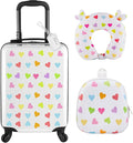 Sanwuta 4 Pcs Kids Luggage Set Kids Backpack Travel Rolling Suitcase by Sanwuta