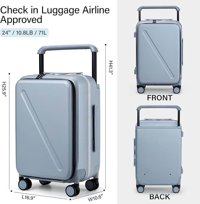 MILADA Wide Handle Luggage - Image 3