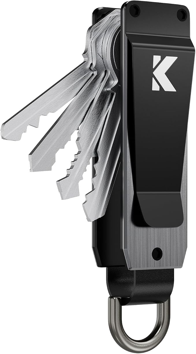 Key Organizer for Men Compact Key Holder Minimalist Key Case Metal Key Chain by Unknown