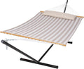 SUNCREAT Double Hammock with Stand Included, Outdoor Portable Hammock with Stand by SUNCREAT