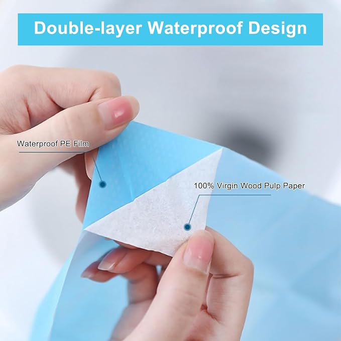 100 Packs Tear-Free Toilet Seat Covers Disposable - Image 5
