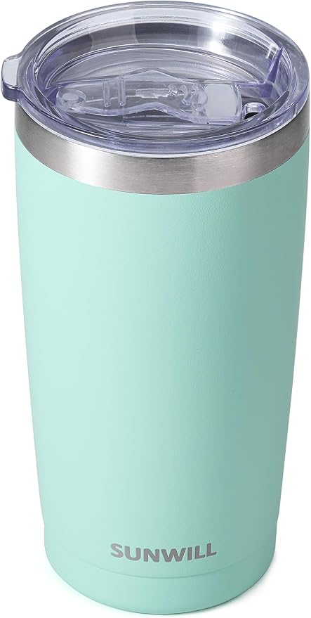 SUNWILL Travel Coffee Tumbler 20 oz, Insulated Mug by SUNWILL