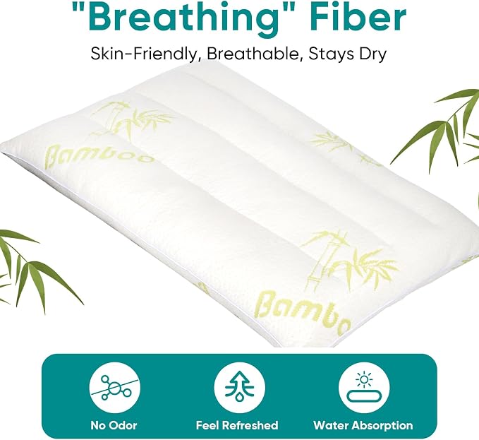 MINUPWELL Ultra Thin Pillows, Flat Pillows - Image 2