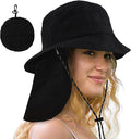 Water-Resistant Sun UPF 50+ Bucket Hat Protection Packable Brimmed Boonie by SHINCHIC