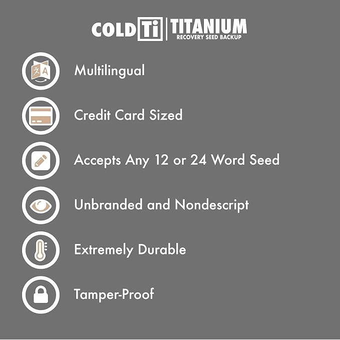 ColdTi - Titanium Bitcoin Seed Plates - Image 6