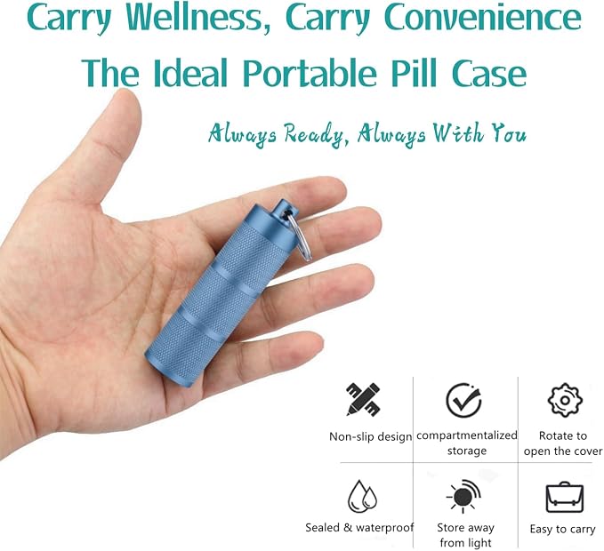 Waterproof Keychain Pill Holder - Image 5