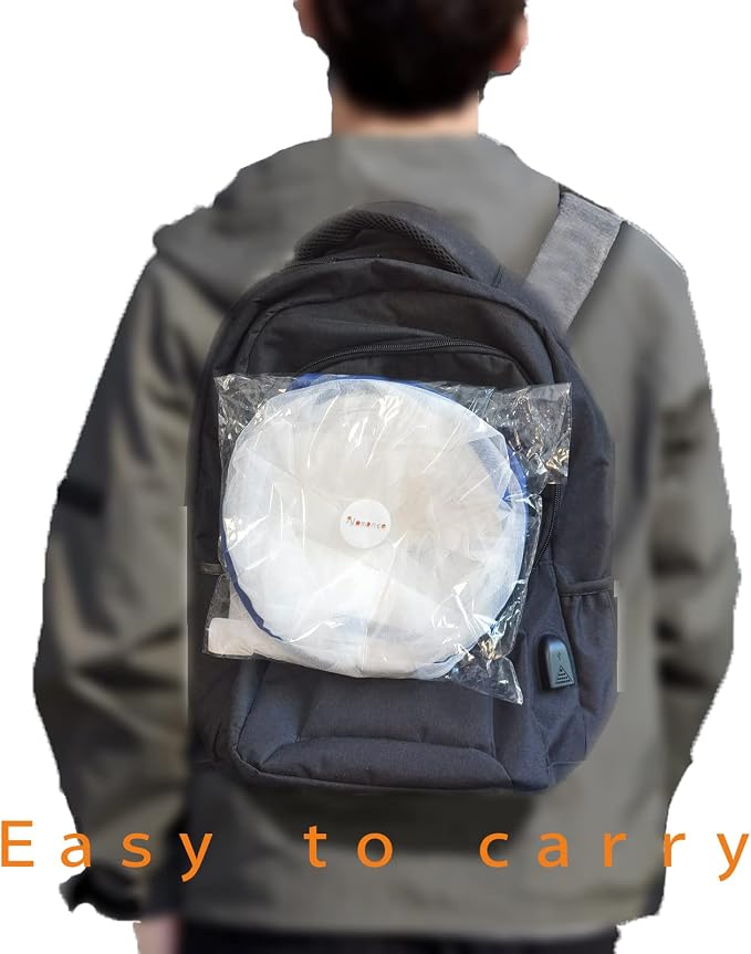 CMINGJ Portable Mosquito Head Net Foldable Pop-Up Travel Essentials Mosquito Net - Image 5