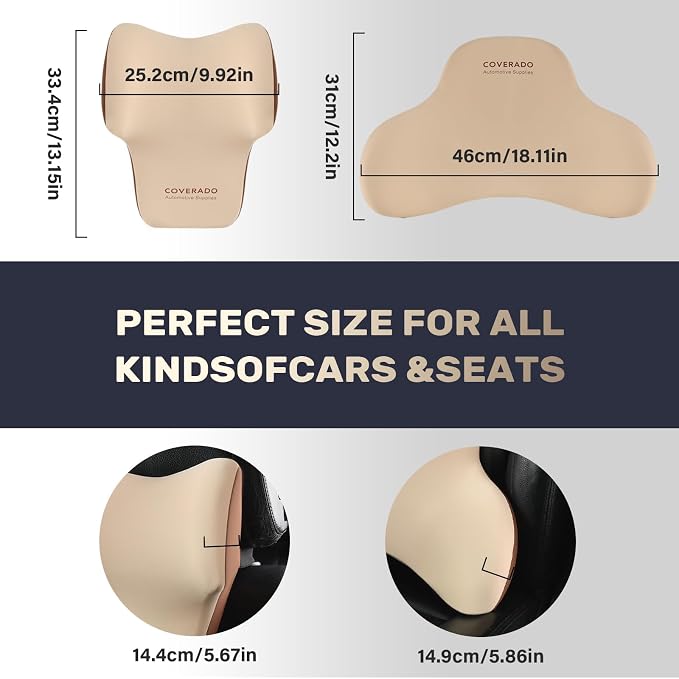 Coverado Lumbar Support and Headrest Pillow - Image 7