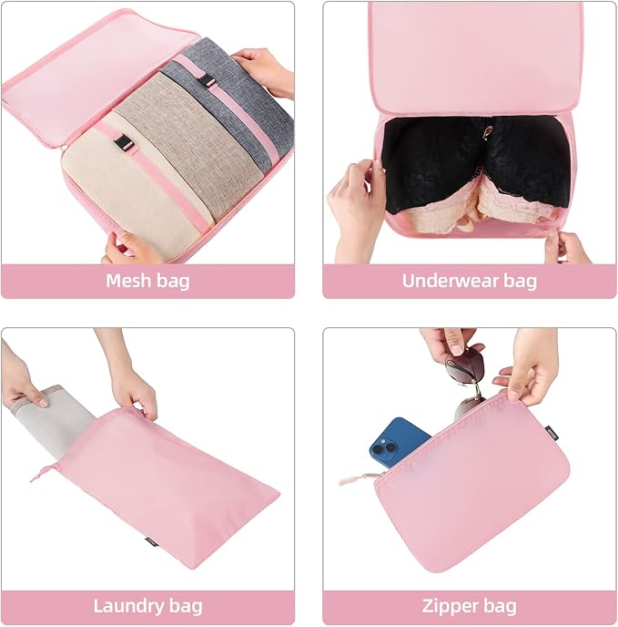 BAGAIL 6 Set/8 Set/10 Set Packing Cubes Various Sizes Packing Organizer - Image 6