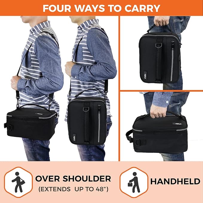 opux Insulated Lunch Box for Men Women Adult, Compact Lunch Bag for Kids Boy - Image 4