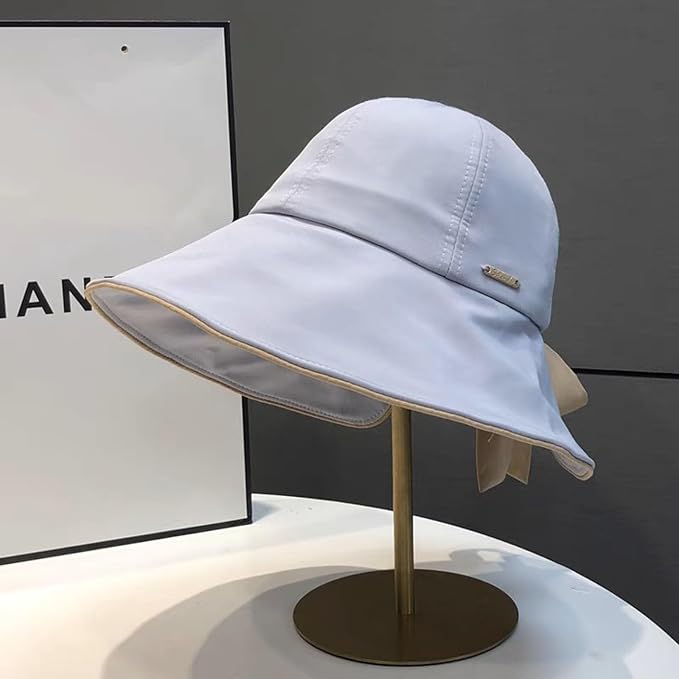 Wide Brim Hats for Woman Foldable Hats Sun Hats for Women uv Protection Bowknot - Image 7