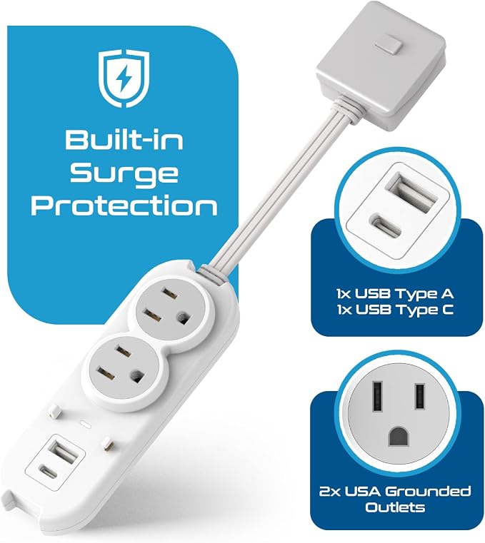 Ceptics Travel Power Strip W/ Adapter Plug Set - Image 3