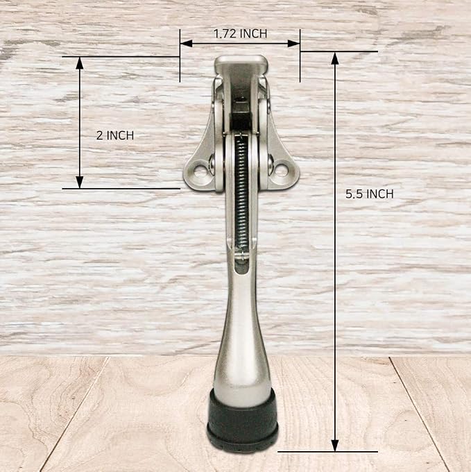 Door Stopper, One-Touch semi-Automatic Metal Door Stopper, - Image 5
