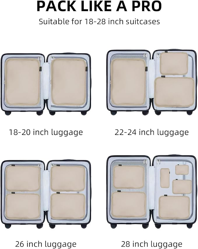 6 Set Compression Packing Cubes - Image 7