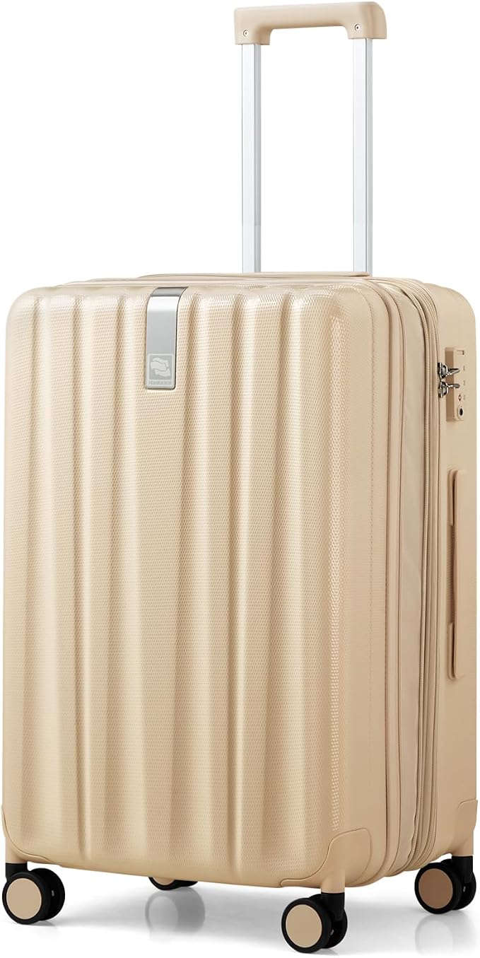 Hanke 24 Inch Expandable Checked Luggage Lightweight PC Hard Shell Luggage by Hanke