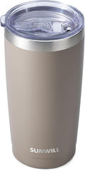 SUNWILL Travel Coffee Tumbler 20 oz, Insulated Mug by SUNWILL