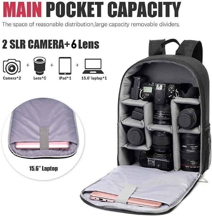 Cwatcun Professional Camera Backpack - Image 3