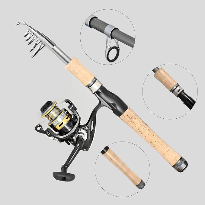 Carbon Fiber Fishing Pole Combo Set - Image 2