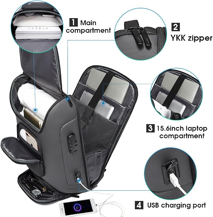BANGE Business Laptop Backpack Fit - Image 3