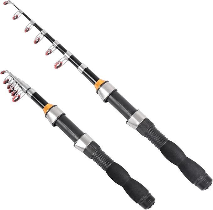 Telescopic Collapsible Extendable Fishing Rod by RESTCLOUD