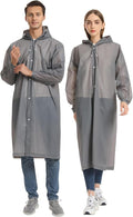 Opret 2 Pack Raincoats for Adults Reusable, EVA Rain Ponchos Lightweight Rain by Opret