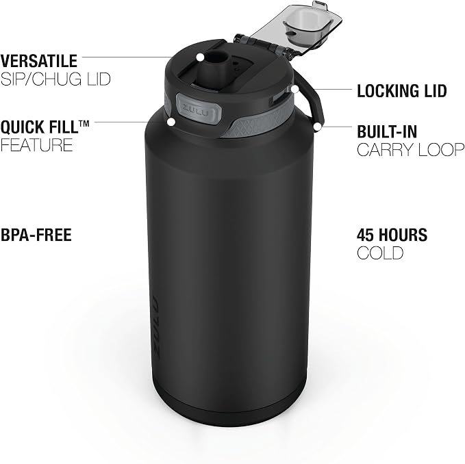 ZULU Powerfill Pro 64oz Half Gallon Stainless Steel Water Bottle - Image 3