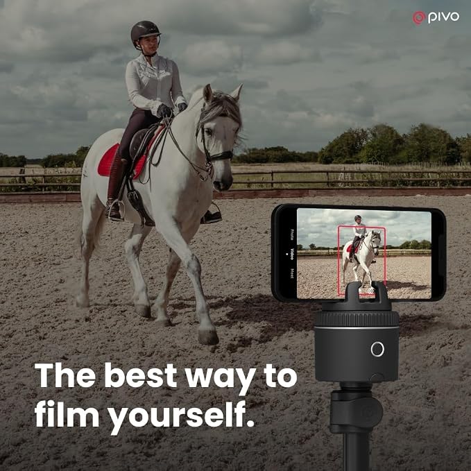 Pivo Equestrian Silver Essential Pack, Auto Face, Horse Phone Tracking Holder - Image 6