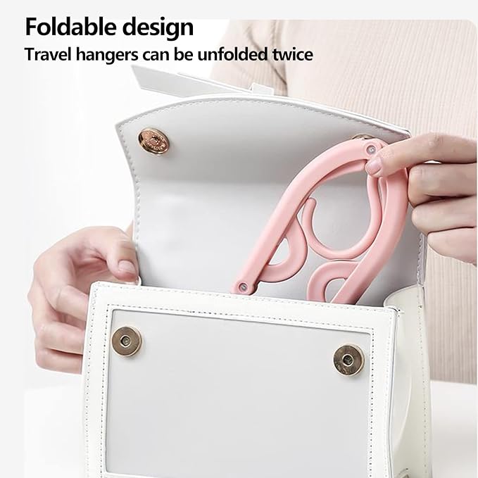 24 PCS Foldable Non Slip Plastic Clothes Hangers - Image 7
